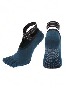 Calcetines de 5 dedos antideslizantes para mujeres para baile, entrenamiento, Pilates y yoga - Multicolor - Ver 19