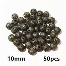 50-200pcs Hollow 6-10mm Diameter Beads Spacer Beading Bead Charms For DIY Jewelry Making Accessories - Spacer Beads - View 22