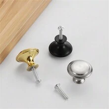 20 个装，金色简约单孔橱柜抽屉拉手，极具吸引力的厨房创意抽屉家具五金，衣柜把手，家具五金旋钮，厨房橱柜拉丝金属镀铬门抽屉柜把手 - 彩色 - 查看 11