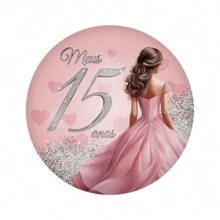 Round Party Panel Kit And Cylinder Trio 15th Birthday Party Theme 3 - Multicolor - View 3