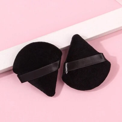2 esponjas de maquiagem triangulares, macias e aveludadas, ideais para aplicar pó, blush, iluminador, base compacta, maquiagem, baratas, decoração de quarto, penteadeira, viagens, acessórios de maquiagem, esponja, aplicador de pó, esponja de maquiagem, baratas, lembrancinhas, maquiagem, ferramentas de maquiagem, itens baratos, presentes, presentes para mulheres, presentes de Natal, brindes, viagens, itens baratos, essenciais para viagem