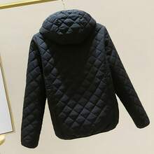 Women's Lightweight And Thin Quilted Thermal Jacket - Black - View 3