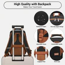 KONO Wasserdichter 20L Handgepäck-Reiserucksack 40x20x25cm Leichte Unterflur-Kabinentasche Große Kapazität für Männer und Frauen