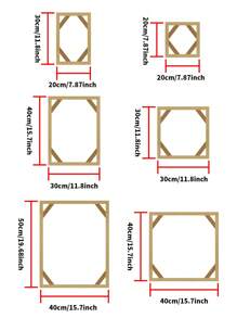 Portarretratos de madera con clip para póster, DIY, elementos de decoración del hogar - Multicolor - Ver 4