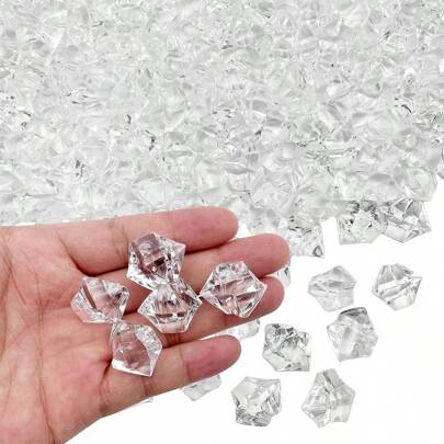 2000pcs/Bag Small Size Vase Filler Crystal Decor (Fake Crystal Stones) For Fish Tank Landscaping, Colorful Acrylic Fake Diamond Filler For Jewelry Box, Valentine's Day Decor