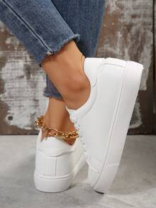 Women White Casual Sneakers - White - View 6
