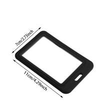 Portador de tarjeta vertical de plástico duro con doble ventana, gris, con protector de manga para tarjetas, adecuado para tarjetas de oficina, tarjetas escolares, tarjetas de acceso, licencias de conducir, pases, unisex, se puede usar como portador de tarjetas, billetera, portador de tarjetas de presentación, portador de tarjetas de crédito, portador de tarjetas de identificación, etc. - Multicolor - Ver 8