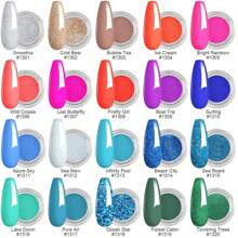 Aikker 20 Colours Dip Powder Nail Kit Glittery Blue Green Mermaid Style Neon Purple Dipping Powder And Liquid Set With Base Top Coat Activator And Recycle Tray Starter Kit Nail Art Manicure AK39