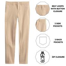 3-Pack Women's Super Stretchy Slim Fit Ponte Pants - Khaki - Khaki - Khaki - View 2