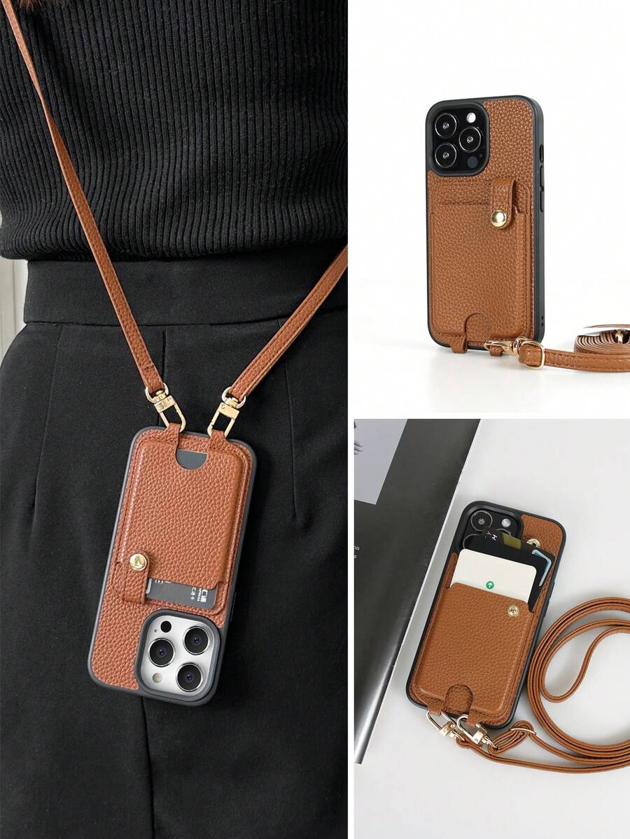 1件装真皮肩带手机壳,兼容 16e、15 Pro Max、12 Pro Max、13 Pro Max、14 Pro Max、14 Plus、11、15 Plus,Galaxy S21 Plus、S21 Ultra、S22 Plus、S23 Ultra、S24、S25 Ultra,Pixel 5A 5G、6 Pro、7 Pro、8 Pro,防水、防震、防刮。 - 棕色 - 查看 1