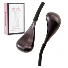 1 pieza PFEFE Palos criogénicos de acero inoxidable Globos de hielo para el cuidado de la piel facial de mujeres, ojos, suministros para esteticistas, globos de enfriamiento para spa con estuche de almacenamiento que contiene líquido congelado - Multicolor - Ver 14