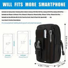 1pc Slim Fanny Pack Mobile Phone Storage Small Waist Bag, Waterproof Nylon Multifunction Casual Fanny Pack Waist Travel Bag For Outdoor Sports Christmas Fall University Men Bag Fanny Pack Chest Bag Cross Bag Funny Gifts Holiday THobo Bag Hip Bag Black Bag Travel Essentials Holiday Essentials Summer School Bag Pack Belt Bag Spring School Supplies Purse Side Bags For Men Mini Bag Men Essentials Mobile Phone Bag Pouch Hunting Bag Belt Bag For Men Running Accessories Tactical Belt Bag Tools Waterproof Backpack