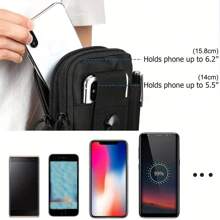 1pc Slim Fanny Pack Mobile Phone Storage Small Waist Bag, Waterproof Nylon Multifunction Casual Fanny Pack Waist Travel Bag For Outdoor Sports Christmas Fall University Men Bag Fanny Pack Chest Bag Cross Bag Funny Gifts Holiday THobo Bag Hip Bag Black Bag Travel Essentials Holiday Essentials Summer School Bag Pack Belt Bag Spring School Supplies Purse Side Bags For Men Mini Bag Men Essentials Mobile Phone Bag Pouch Hunting Bag Belt Bag For Men Running Accessories Tactical Belt Bag Tools Waterproof Backpack