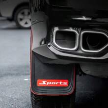 2 Tấm chắn bùn đa năng cho xe hơi & SUV - Tấm chắn bùn trước & sau có ốc vít - Bảo vệ khỏi bùn & bụi bẩn Rally - Phụ kiện ô tô - màu đen - Xem 8