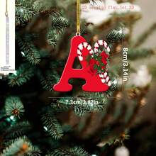 1pc Creative Acrylic Alphabet Hanging Decor - 2D Letter Ornament For Home & Party, Fantasy Theme, No Power Needed Letter Decor - Multicolor - View 2