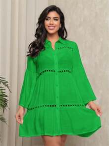 Stylish Feminine Beachwear - 綠色 - 查看 2