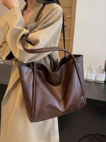 Four Season Large Capacity Women's Tote Bag, New Handbag, High-End Soft Surface Large Bag, Niche Design Shoulder Bag, College Student Commuting Bag, Underarm Bag, Casual Simple Soft Bag, Relaxed And Slouchy Versatile Bag, Suitable For Sending Friends Shopping, Dating, Business Trips, And Business Use, Tote Bags For Ladies, Work Bag Women, Ideal For Everyday Elegance & Special Occasions, New Fashionable Big Bags For Women