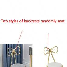 1 Ghế Trang Điểm Bằng Kim Loại Hiện Đại, Có Tựa Lưng Hình Con Bướm, Dành Cho Bàn Trang Điểm Phòng Ngủ Hoặc Bàn Làm Móng, Phong Cách Sang Trọng Nhẹ Nhàng - Nhiều màu - Xem 12