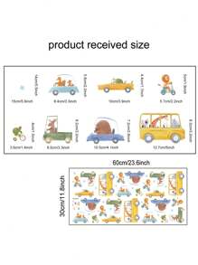 卡通车辆墙贴，适用于房间，工程卡车起重机挖掘机墙贴，卧室墙贴 - 彩色 - 查看 5