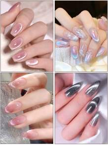 1支3D磁性猫眼美甲棒，方形双头磁铁，DIY凝胶指甲油美甲磁性工具，专业美容工具，易于使用，美甲用品，美甲工具，美甲配件，返校季，美甲，美甲工具，适用于假指甲 - 銀色 - 查看 8