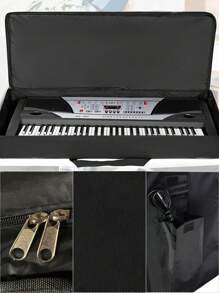 1pc Customized Keyboard Bag M MBAT Waterproof Oxford Fabric Personalized Custom Name Initial A To Z Letter Pattern Electronic Organ Bag Personal Tailor Case Cover For 61 Keys Keyboard Piano Musical Instruments Accessories Waterproof Electronic Piano Cover Case Shoulder Bag Electronic Organ Storage Bag