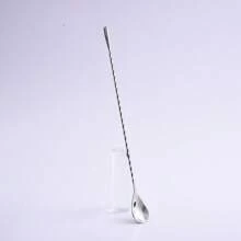 Multi-Functional Stainless Steel Barspoon With Thread, Coffee And Milk Tea Stirring Spoon, Kitchen Utensil, For Outdoor, Camping - Silver - View 3