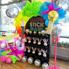 98pcs/Set 80s Music Theme Balloon Garland Arch Set, Suitable For 80s 90s Disco Birthday Party, Rock Theme, Graduation Prom Decoration, Hip Hop Pop Karaoke Party Decoration - Multicolor - View 7