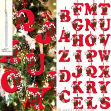 1pc Creative Acrylic Alphabet Hanging Decor - 2D Letter Ornament For Home & Party, Fantasy Theme, No Power Needed Letter Decor - Multicolor - View 1