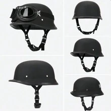 復古機車頭盔,機車頭盔,摩托車,古董半罩頭頂,自行車頭盔