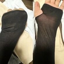 防晒抗紫外线冰丝臂套，适合户外运动 - 非常适合驾驶、跑步、徒步旅行和骑自行车 - 保持手臂凉爽和受到保护，适合骑自行车和骑摩托车 - 米色 - 查看 7