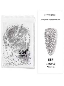 Ss3 Ss4 Ss5 Ss6 Ss8 Ss10 Ss12-Ss40 Đá pha lê phẳng không cần cố định nóng màu sắc cho móng tay, dùng cho nghệ thuật làm móng 3D, trang trí đá quý, đồ thủ công tự làm, đồ trang sức, phụ kiện làm móng, đồ dùng làm móng, móng tay, đồ trang trí móng tay - trắng - Xem 11