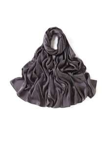 1 Peça Acessórios de Abaya de Alta Qualidade em Cor Sólida para Senhoras, Lenço de Crepe de Cetim de Seda com Brilho de Pedrinhas Strass, Xale Brilhante e Cintilante, Faixa para Cabeça de Mulher