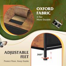 Dresser For Bedroom With 5 Drawers, Wide Chest Of Drawers, Fabric Dresser, Storage Organizer Unit With Fabric Bins For Closet, Living Room, Hallway - màu nâu - Xem 6