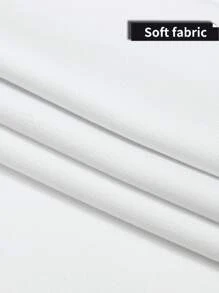 [Customized] Boyfriend Style Men's Sports Suit, Upload Image For Personalized Boyfriend Style Men's Sports Tracksuit, Running Workout Casual Outfit, Team Memorial, Family Gathering, Moisture-Wicking, Lightweight, Breathable, Quick-Drying T-Shirt & Shorts Set - White - View 4