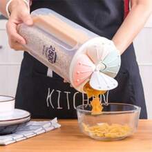 Airtight Food Storage Jar With Dividers For Grains And Cereals 1500 To 3000ml - 無色 - 查看 6