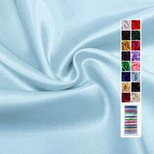 1 件光滑、柔软的仿丝缎面料，DIY 婚礼工艺品窗帘光面缎面材料 - 彩色 - 查看 41