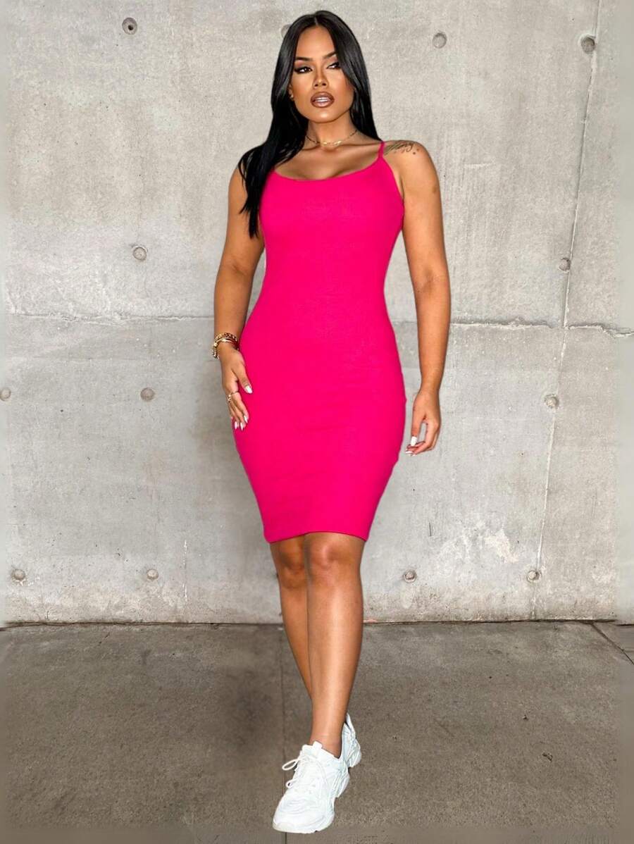Women Dresses - Màu Hồng Tươi - Xem 1