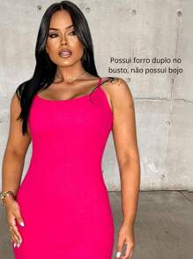 Women Dresses - Màu Hồng Tươi - Xem 3