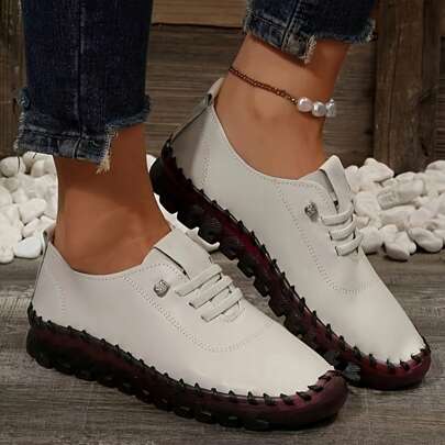 Summer Women's Oxfords With Ultra-Soft Sole - Comfortable, Breathable, Non-Slip Single Shoes