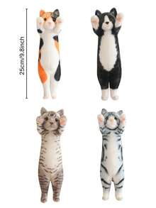 招财猫毛绒玩具，9.84 英寸，柔软可爱的动物小猫玩偶，举起双手，适合作为儿童礼物，是节日、生日、家居装饰的完美礼物 - 彩色 - 查看 12