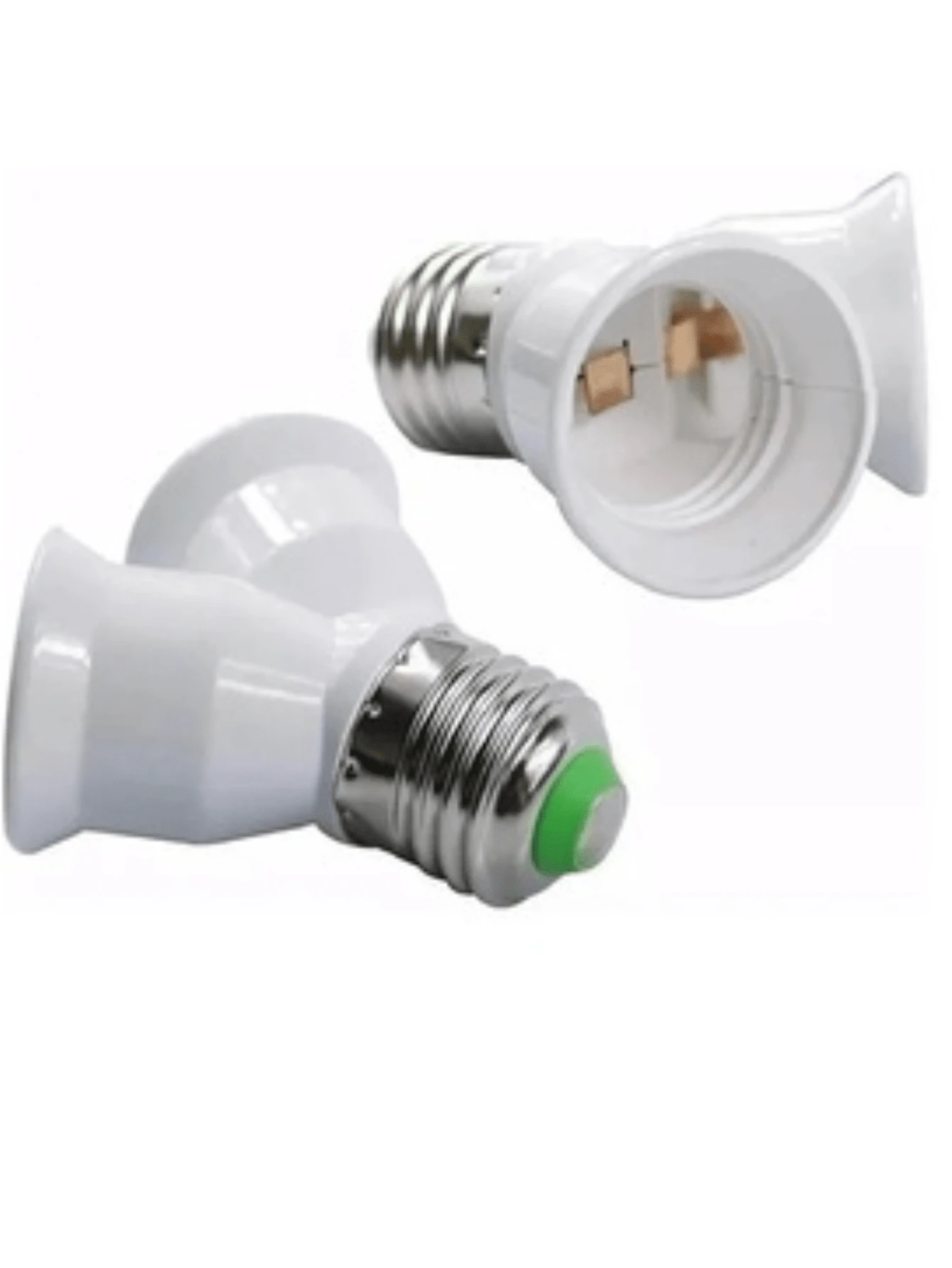 Double E27 Lamp Socket With Socket Holder With On/Off Bivolt Switch - trắng - Xem 1