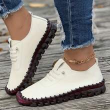 Summer Oxford Women's Shoes - Ultra-Soft Sole, Breathable, Non-Slip Comfortable Slip-Ons For Every Occasion! - White - View 3