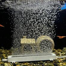 Rectangular Fish Tank Aquarium Nano Air Stone Diffuser Mute Oxygen Stone Refiner Air Disc Nano Air Pump Accessory - Dark Grey - View 7