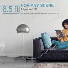 1 条双头 C 型快速充电数据线、20W USB C 充电线、6.6 英尺 USB-C 快速充电线、兼容 iPhone 15/Pro/Pro Max/Plus、Android、兼容 iPad Pro 12.9/11、iPad Air 4/5、iPad Mini 6 - 白色1pcs - 查看 2