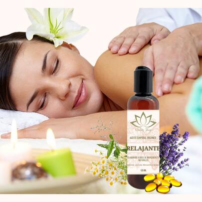 Aceite Orgánico Corporal Para Masajes Con Vitamina E 125ML