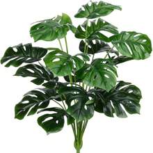 1PC 18 Head Artificial Plant Tree With Large Turtle Back Leaves, Home Decoration, Flower Pot, Outdoor Garden, Gardening Decoration, Wedding Site Decoration, Garden Matching, Party Dining Table Decoration