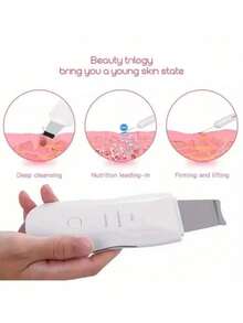 Ultrasonic Exfoliating Peeling Deep Facial Cleansing Blackhead Removal Anti-Wrinkle Skin - 白色 - 查看 4