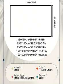 1 件光滑、柔软的仿丝缎面料，DIY 婚礼工艺品窗帘光面缎面材料 - 彩色 - 查看 2