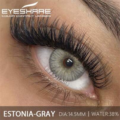 EYESHARE 1 Pair Natural Color Lens Eyes Color Cosmetic Contact Lens Blue Green Colored Lenses For Eyes Yearly Beauty Contact Lens Halloween Costume Cosplay