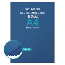 Smooth Offset Sulfite Paper Diplomata Opaline A4 120g Colored Mass Type Legal 40kg Pack Of 20 Sheets - Màu xanh lam - Xem 2